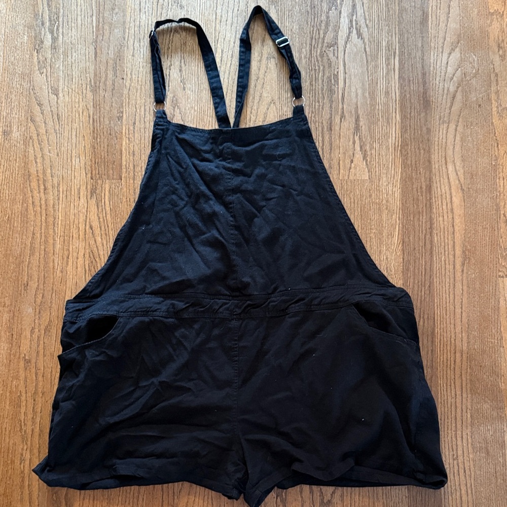 Black Women's linen Romper